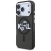 Etui Karl Lagerfeld IML Glitter Karl &   Choupette Sketch Logo MagSafe do iPhone 17 Pro czarny